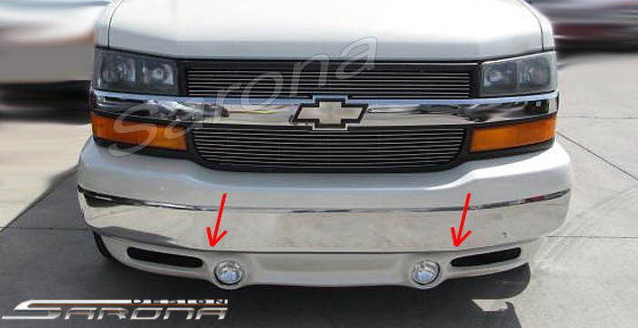 Custom GMC Savana Van  Front Lip/Splitter (2003 - 2024) - $349.00 (Part #GM-002-FA)